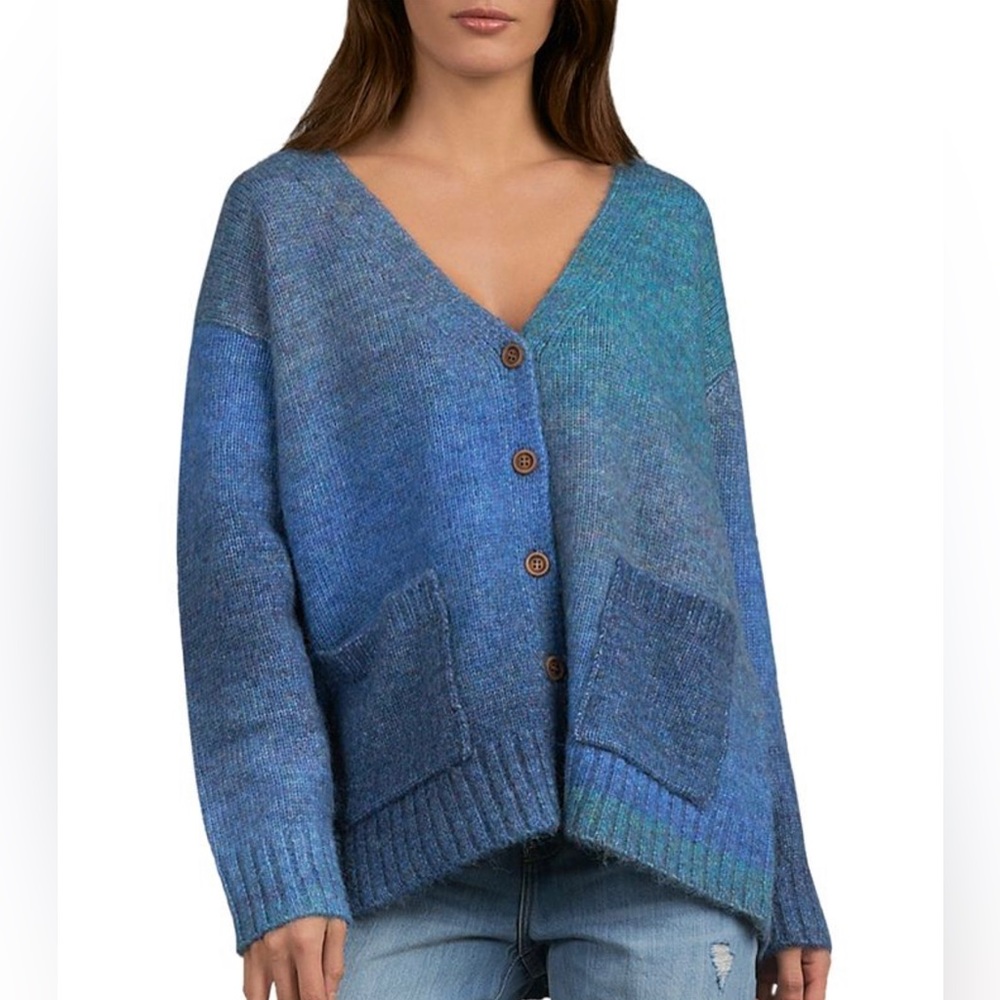 Elan blue ombré cardigan